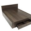 Giường Gỗ MDF Phủ Melamin Có Hộc Kéo