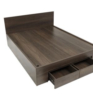 Giường Gỗ MDF Phủ Melamin Có Hộc Kéo
