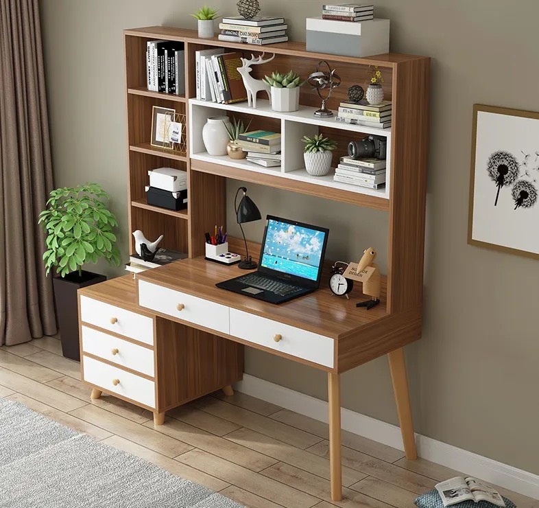 Bàn Làm Việc Kết Hợp Chân Gỗ Hiện Đại Thanh Cao - Ảnh 3