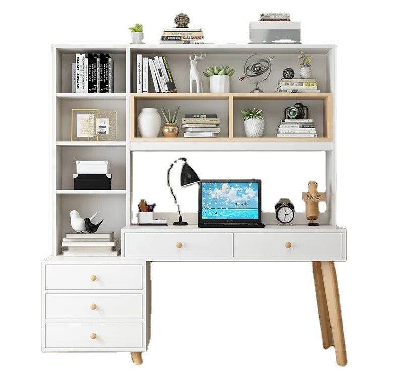 Bàn Làm Việc Kết Hợp Chân Gỗ Hiện Đại Thanh Cao - Ảnh 2