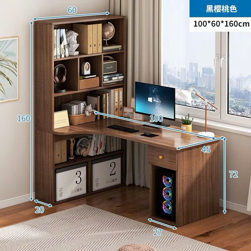 Bàn Làm Việc Kèm Kệ Sách Ngang Hiện Đại - Ảnh 4