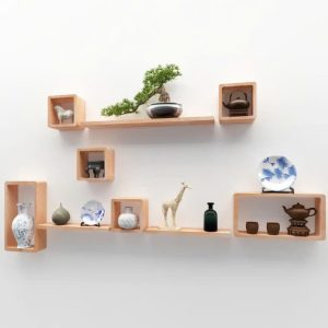 Kệ gỗ treo tường trang trí Decor Tân Đỉnh Phát