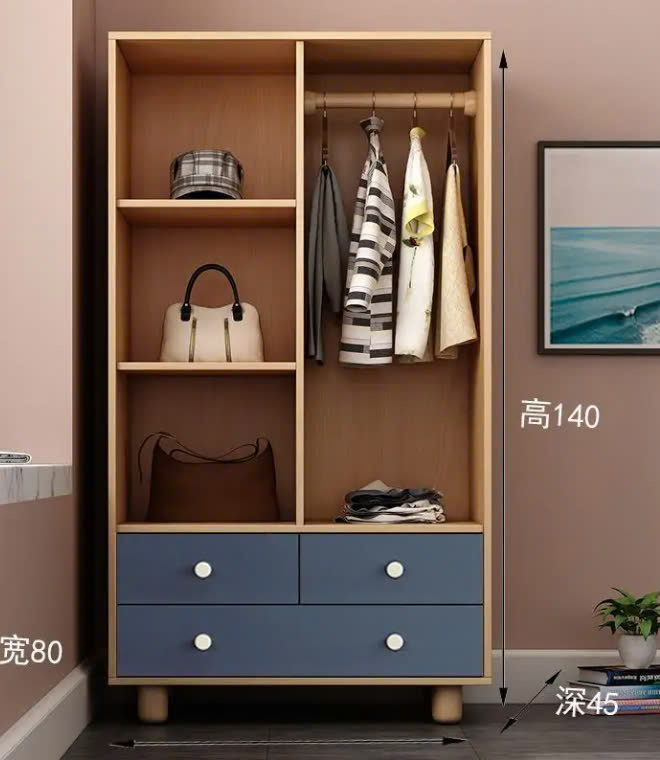 Tủ đồ quần áo đa năng cho bé chất liệu MDF - Ảnh 6