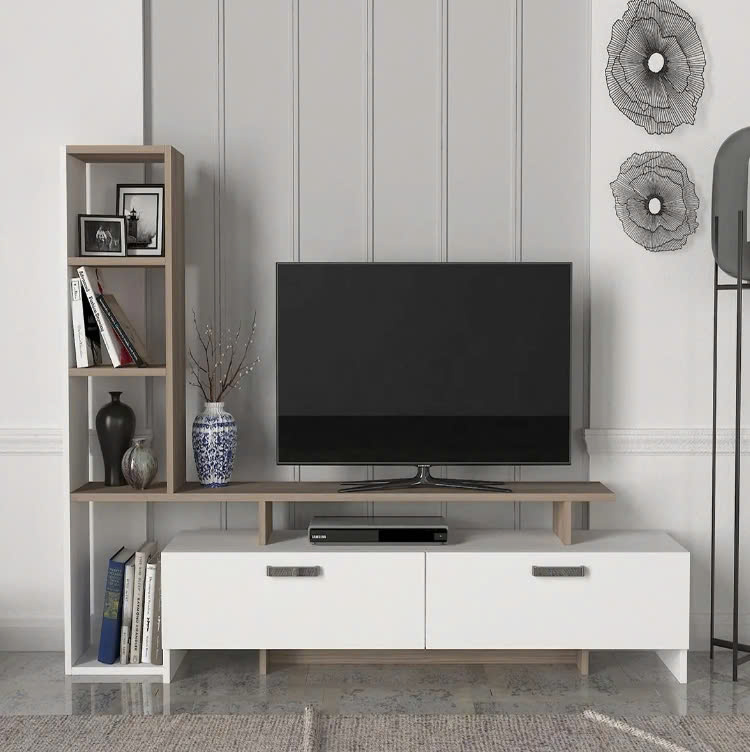 Kệ tivi có hộc tủ tiện ích gỗ MDF Tân Đỉnh Phát