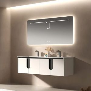 Kệ bồn phòng tắm kèm gương phong cách, tiện nghi