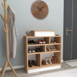 Kệ tủ để giày thiết kế hiện đại chất liệu gỗ MDF