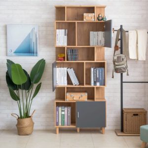 Tủ sách gỗ MDF cao cấp hiện đại Tân Đỉnh Phát